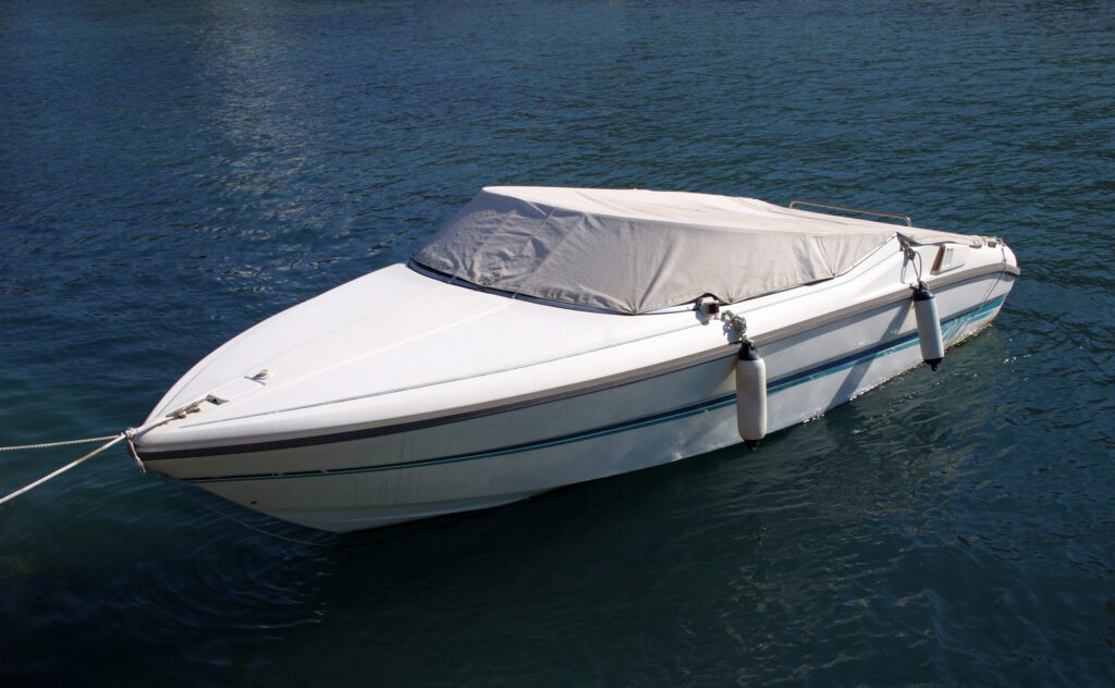 speedboat with cover